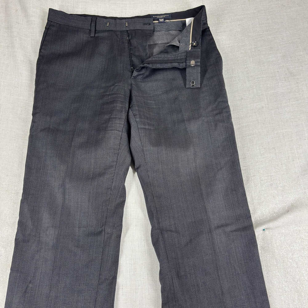 Banana Republic Pants Mens 31x32 Gray Tailored‎ Fit Wool Dress Slacks Workwear